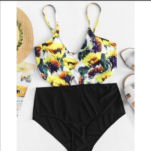 The perfect sunflower plus size bathing suit